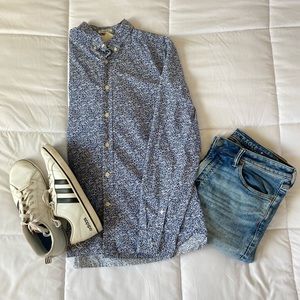 L.O.G.G floral button down